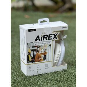 Pro Airex  ARX6-WT Wireless Bluetooth Over Ear Headphones  WHITE  New